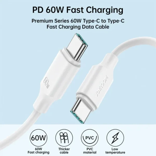 Joyroom Type-C to Type-C Fast Charging Data Cable - Image 3