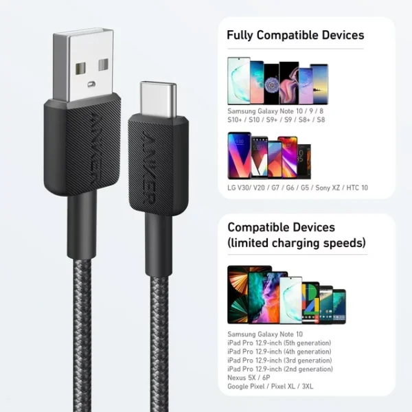 Anker USB-A to USB-C Cable  Black - Image 4