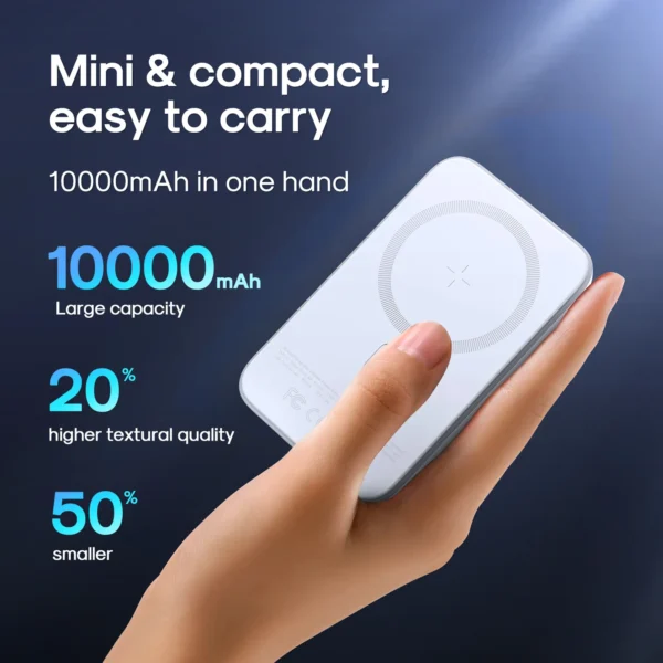 JOYROOM JR-W020 20W Mini magnetic wireless power bank 10000mah