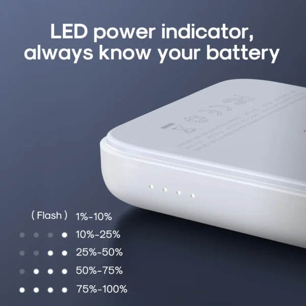 JOYROOM JR-W020 20W Mini magnetic wireless power bank 10000mah